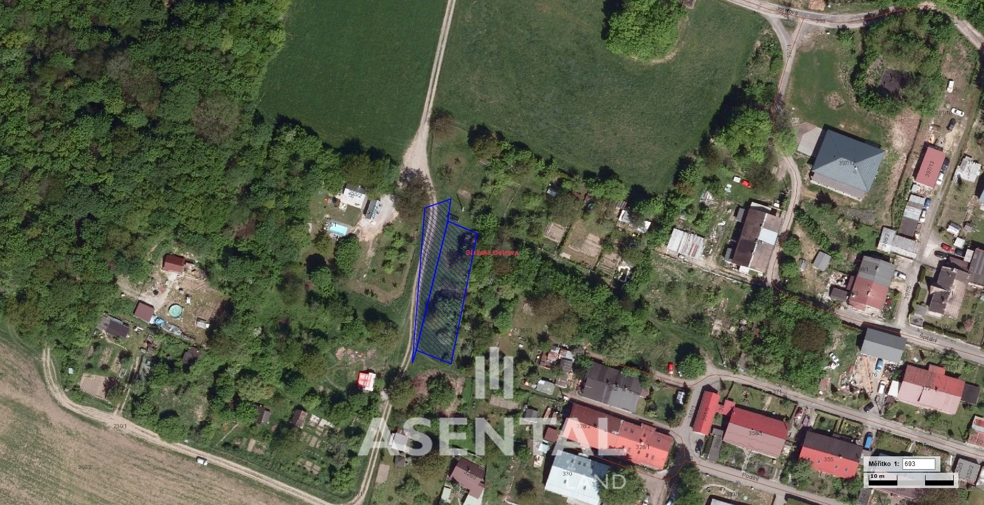 Prodej stavebního pozemku, 866 m² - Slezská Ostrava